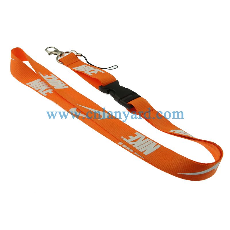 Hot Clothes Sport Lanyard Straps Black Mobile Phone Key Chain